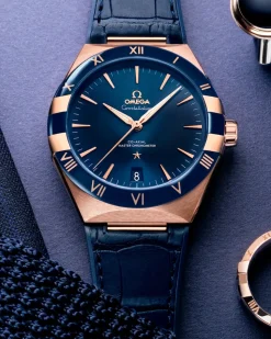 41 mm, Sedna™‑Gold mit Lederarmband