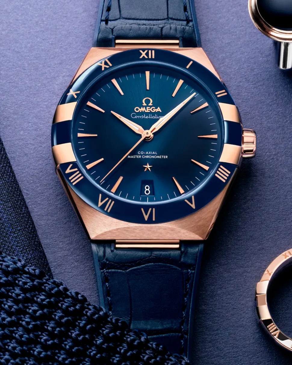 41 mm, Sedna™‑Gold mit Lederarmband