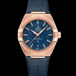 39 mm, Sedna™‑Gold mit Lederarmband