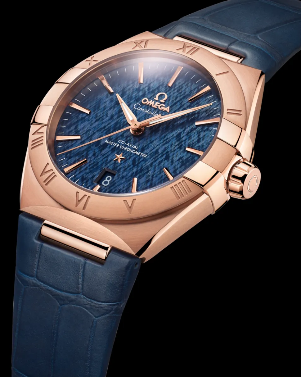 39 mm, Sedna™‑Gold mit Lederarmband