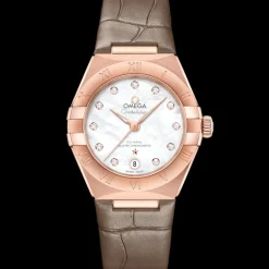 29 mm, Sedna™‑Gold mit Lederarmband
