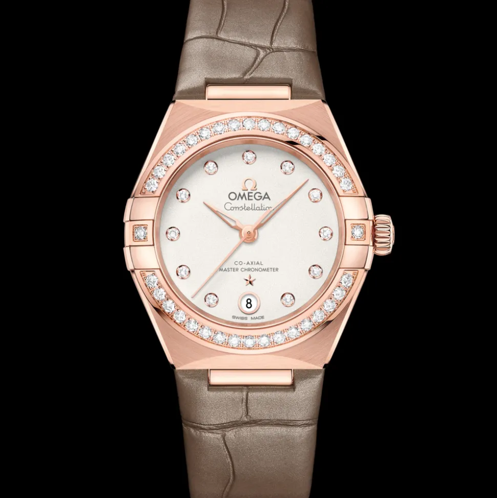 29 mm, Sedna™‑Gold mit Lederarmband