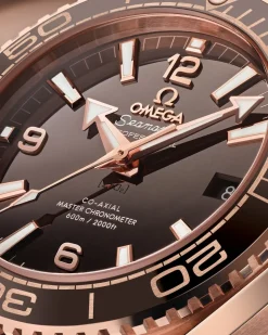 39,5 mm, Sedna™‑Gold mit Lederarmband mit Innenseite aus Kautschuk