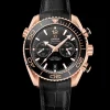 45,5 mm, Sedna™‑Gold mit Lederarmband mit Innenseite aus Kautschuk