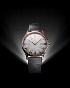 36 mm, Sedna™‑Gold mit Lederarmband