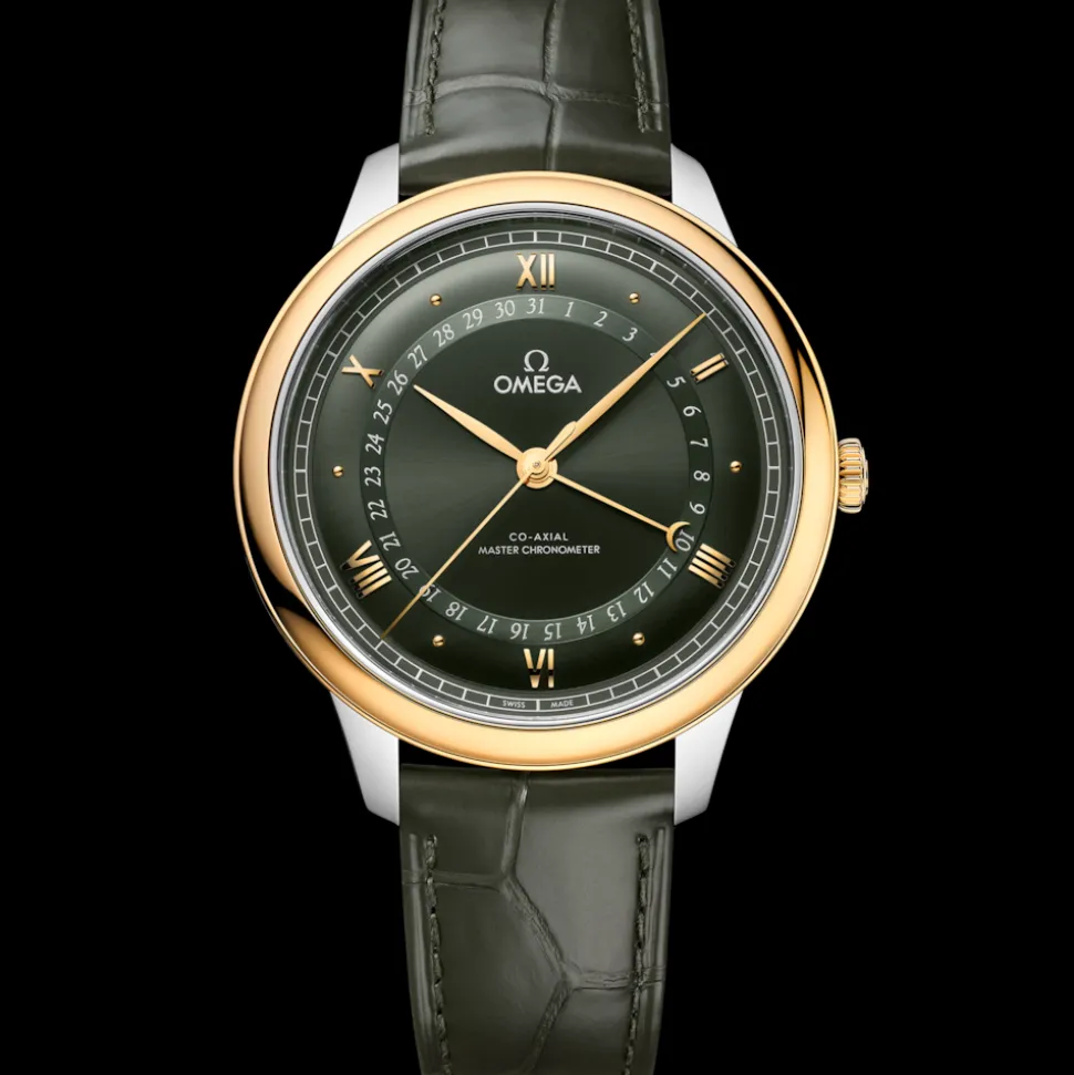 42 mm, Stahl ‑ Gelbgold mit Alligator