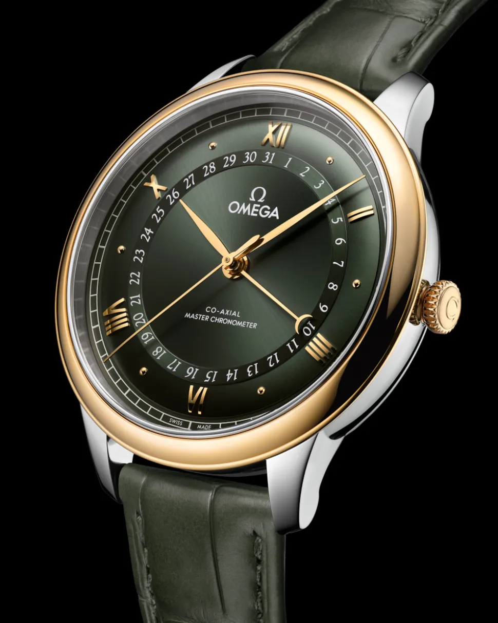 42 mm, Stahl ‑ Gelbgold mit Alligator