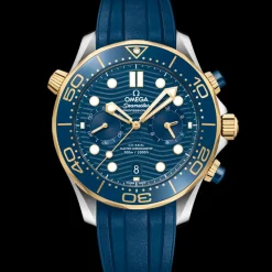 44 mm, Stahl ‑ Gelbgold mit Kautschukband