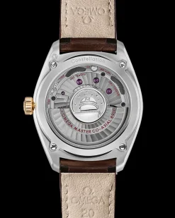 39 mm, Stahl ‑ Gelbgold mit Lederarmband