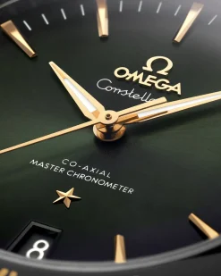 41 mm, Stahl ‑ Gelbgold mit Lederarmband