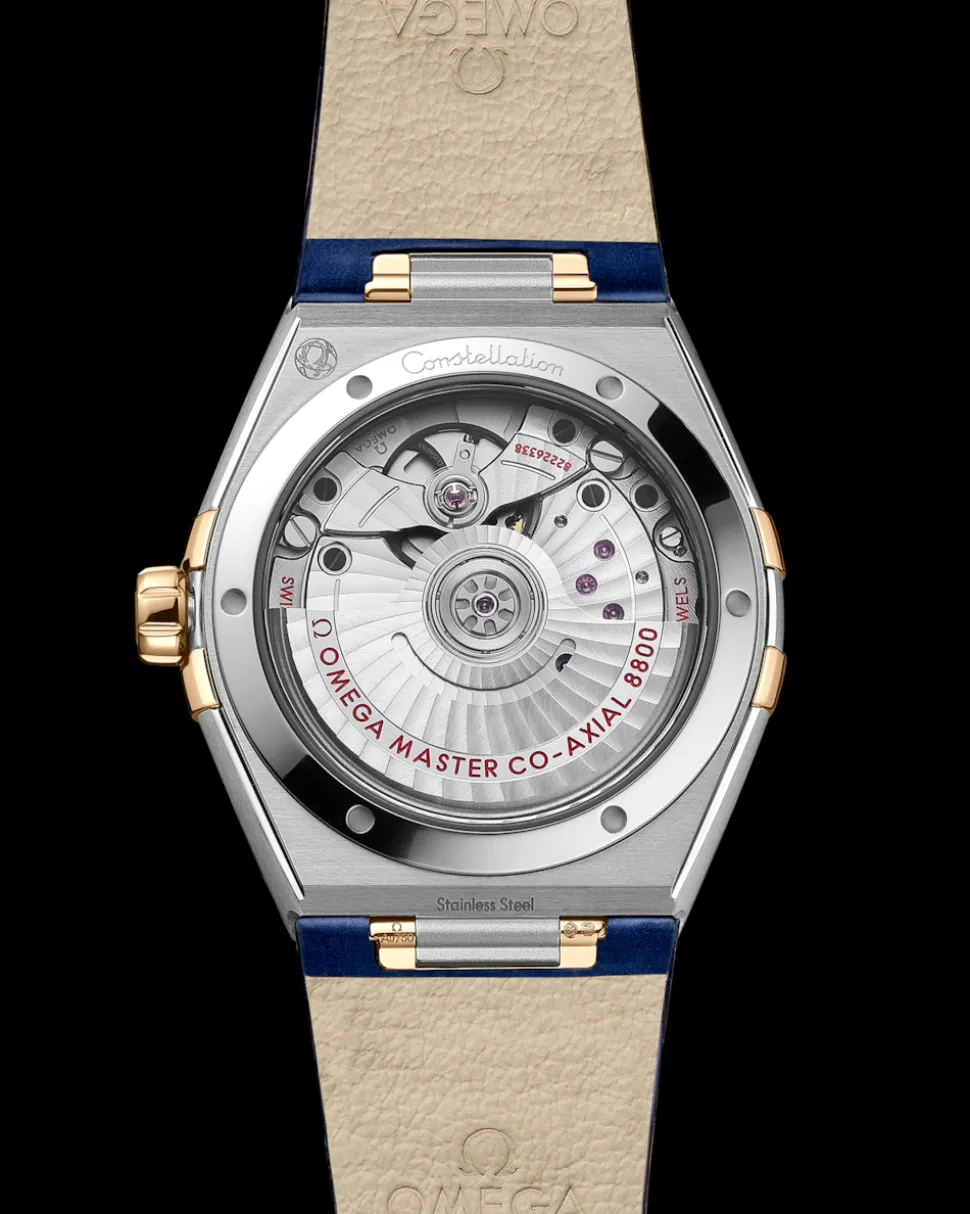 36 mm, Stahl ‑ Gelbgold mit Lederarmband