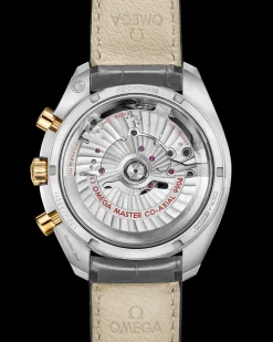 44,25 mm, Stahl ‑ Gelbgold mit Lederarmband