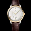 41 mm, Stahl ‑ Gelbgold mit Lederarmband