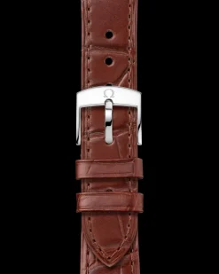 41 mm, Stahl ‑ Gelbgold mit Lederarmband