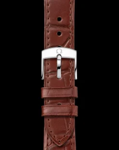40 mm, Stahl ‑ Gelbgold mit Lederarmband