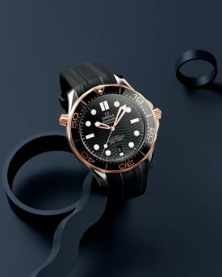 42 mm, Stahl ‑ Sedna™‑Gold mit Kautschukband