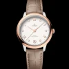 34 mm, Stahl ‑ Sedna™‑Gold mit Lederarmband