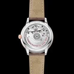 34 mm, Stahl ‑ Sedna™‑Gold mit Lederarmband