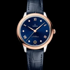 34 mm, Stahl ‑ Sedna™‑Gold mit Lederarmband