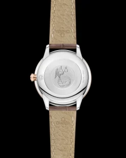 27,5 mm, Stahl ‑ Sedna™‑Gold mit Lederarmband
