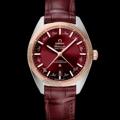 41 mm, Stahl ‑ Sedna™‑Gold mit Lederarmband