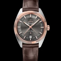 41 mm, Stahl ‑ Sedna™‑Gold mit Lederarmband