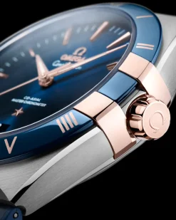 41 mm, Stahl ‑ Sedna™‑Gold mit Lederarmband