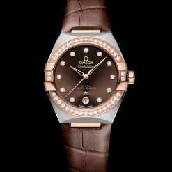36 mm, Stahl ‑ Sedna™‑Gold mit Lederarmband