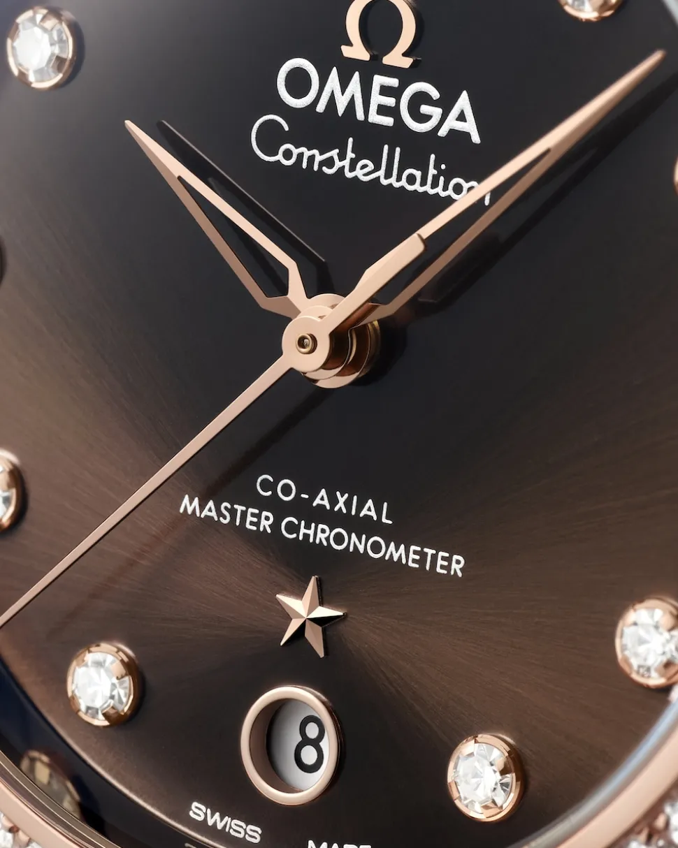 36 mm, Stahl ‑ Sedna™‑Gold mit Lederarmband