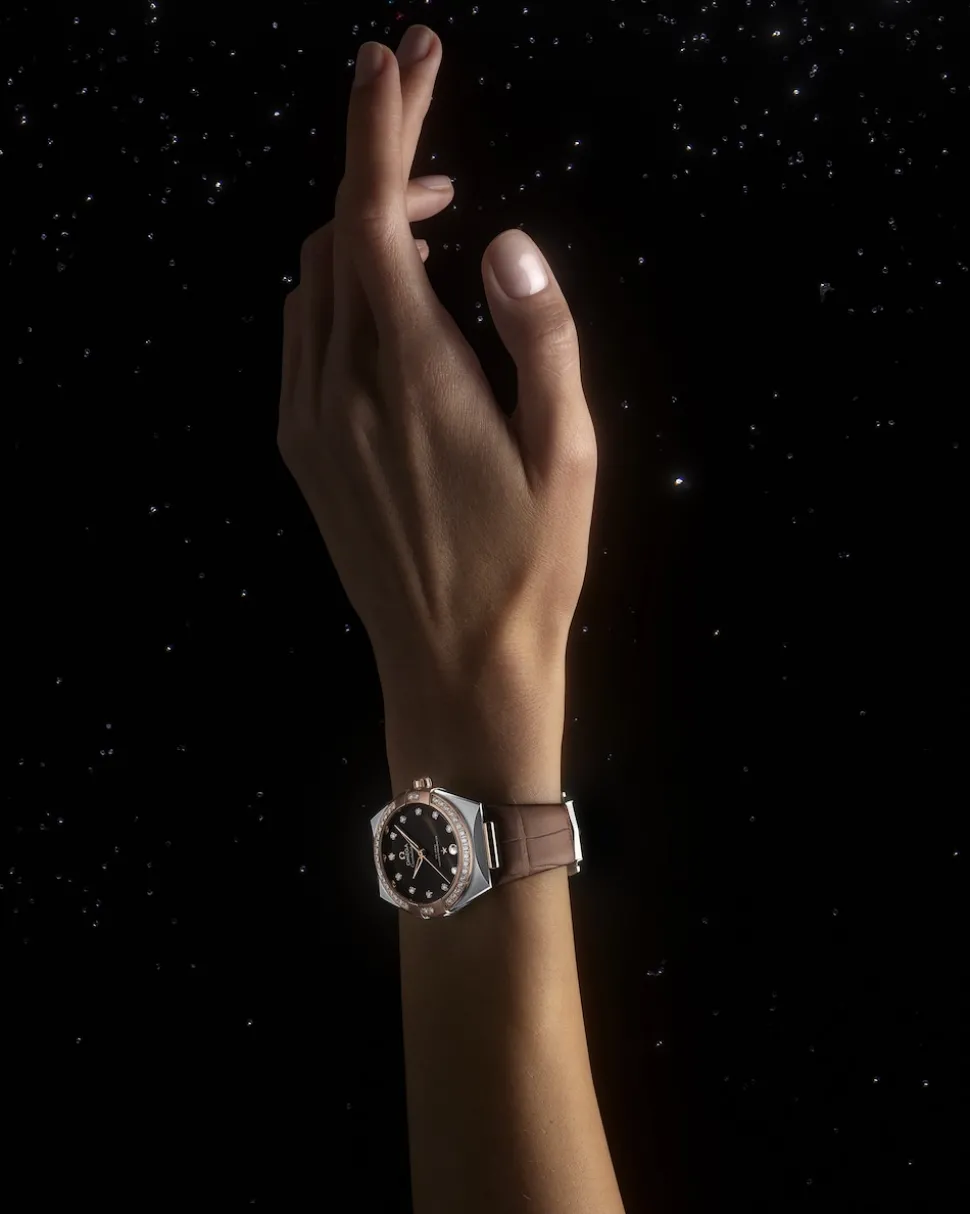 36 mm, Stahl ‑ Sedna™‑Gold mit Lederarmband