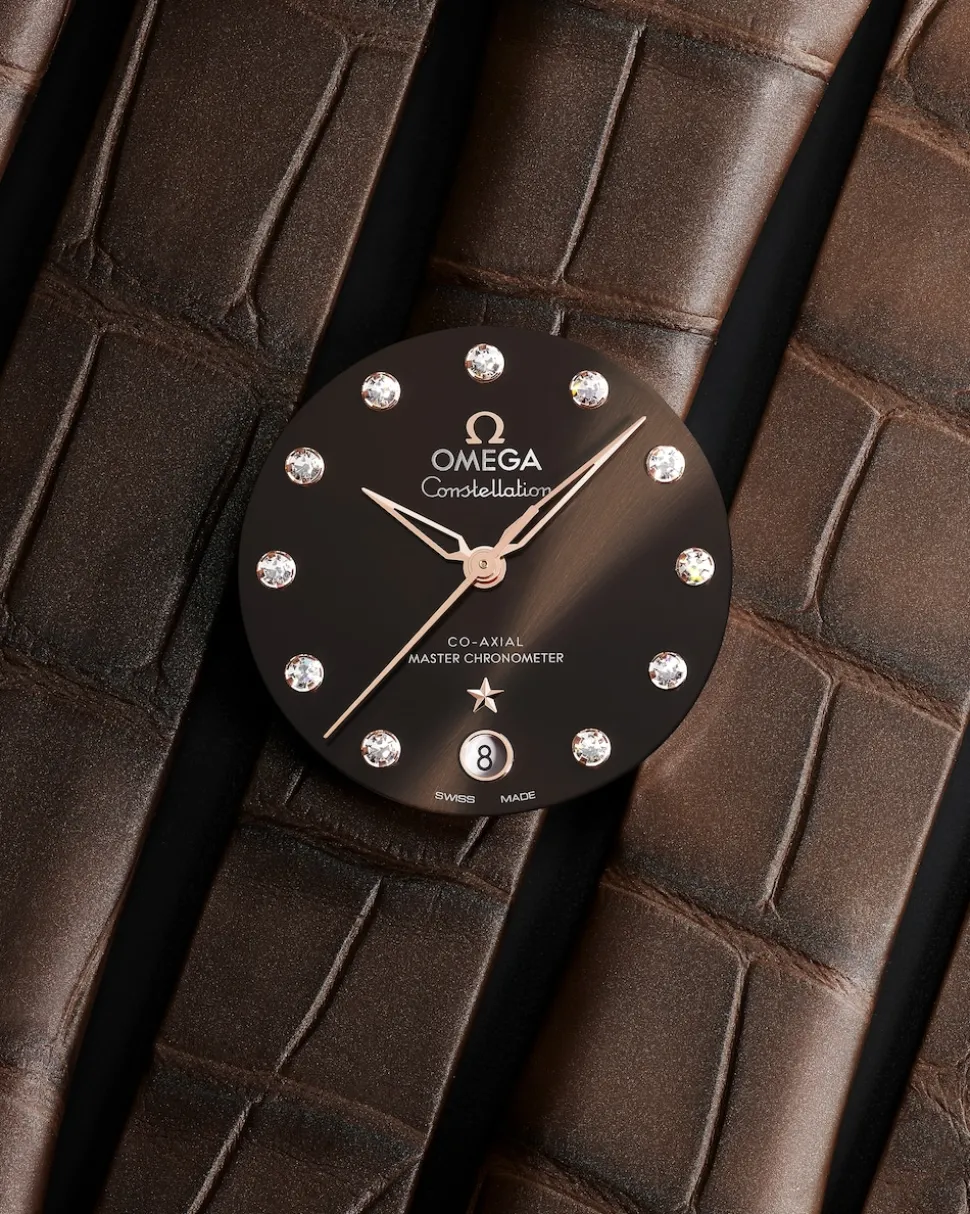 36 mm, Stahl ‑ Sedna™‑Gold mit Lederarmband