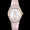 34 mm, Stahl ‑ Sedna™‑Gold mit Lederarmband