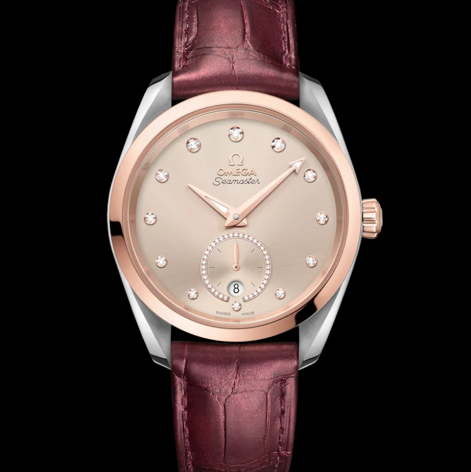 38 mm, Stahl ‑ Sedna™‑Gold mit Lederarmband