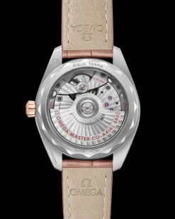 34 mm, Stahl ‑ Sedna™‑Gold mit Lederarmband