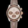 38 mm, Stahl ‑ Sedna™‑Gold mit Lederarmband