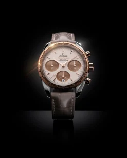38 mm, Stahl ‑ Sedna™‑Gold mit Lederarmband