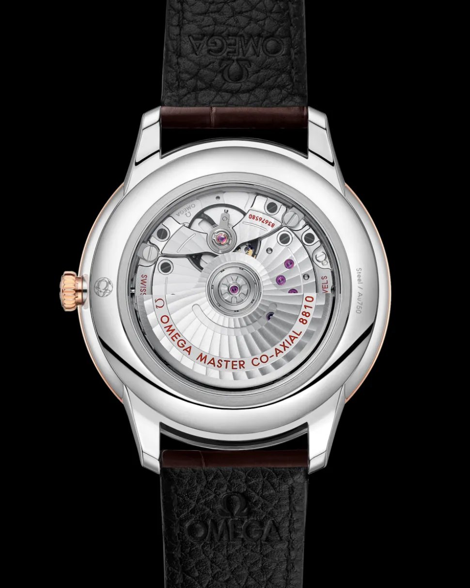 41 mm, Stahl ‑ Sedna™‑Gold mit Lederarmband