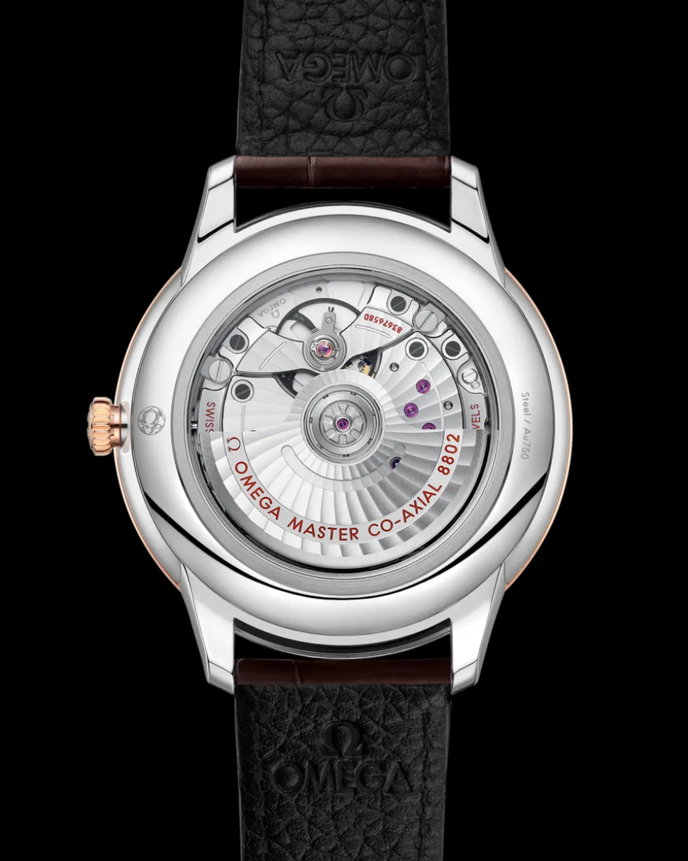 41 mm, Stahl ‑ Sedna™‑Gold mit Lederarmband
