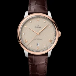 40 mm, Stahl ‑ Sedna™‑Gold mit Lederarmband