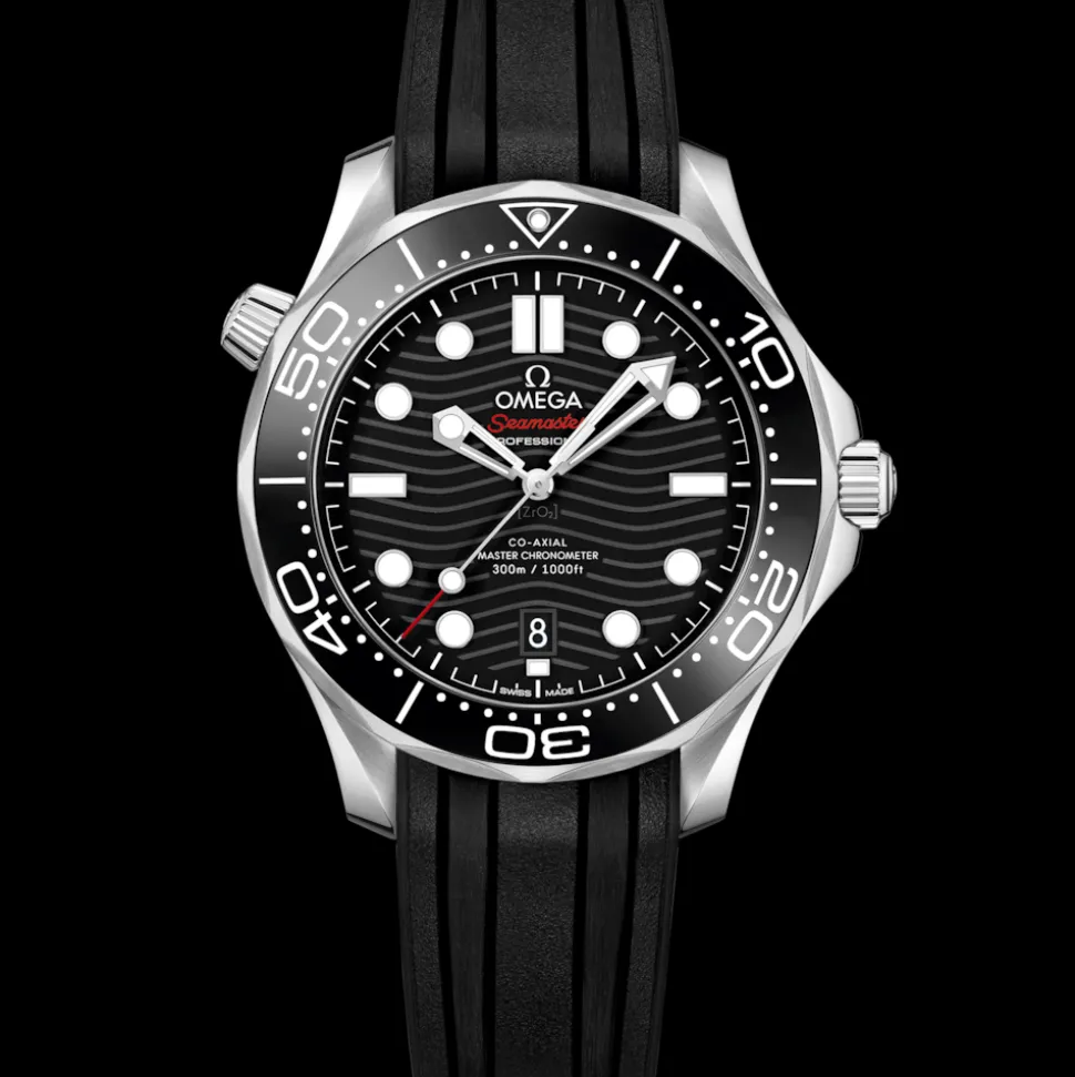 42 mm, Stahl mit Kautschukband