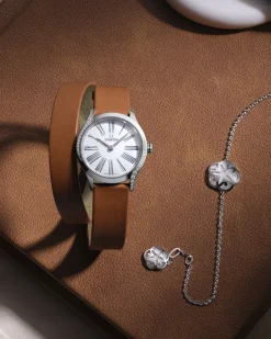 26 mm, Stahl mit Leder
