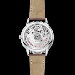 34 mm, Stahl mit Lederarmband