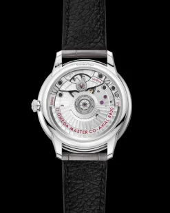 34 mm, Stahl mit Lederarmband