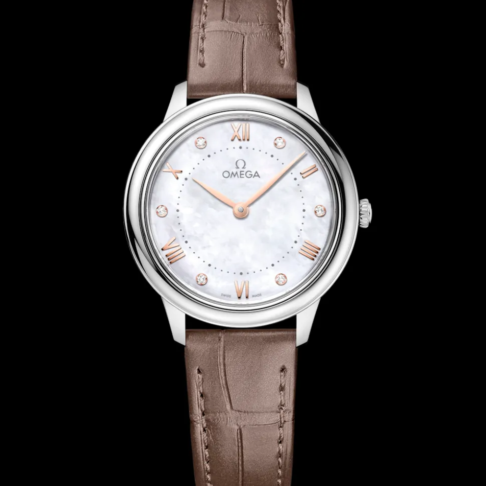 30 mm, Stahl mit Lederarmband