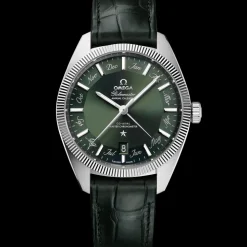 41 mm, Stahl mit Lederarmband