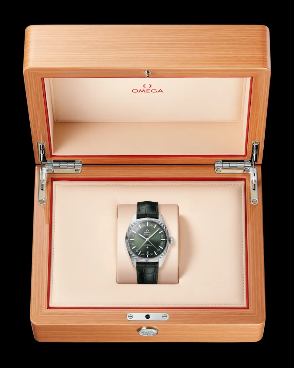 41 mm, Stahl mit Lederarmband