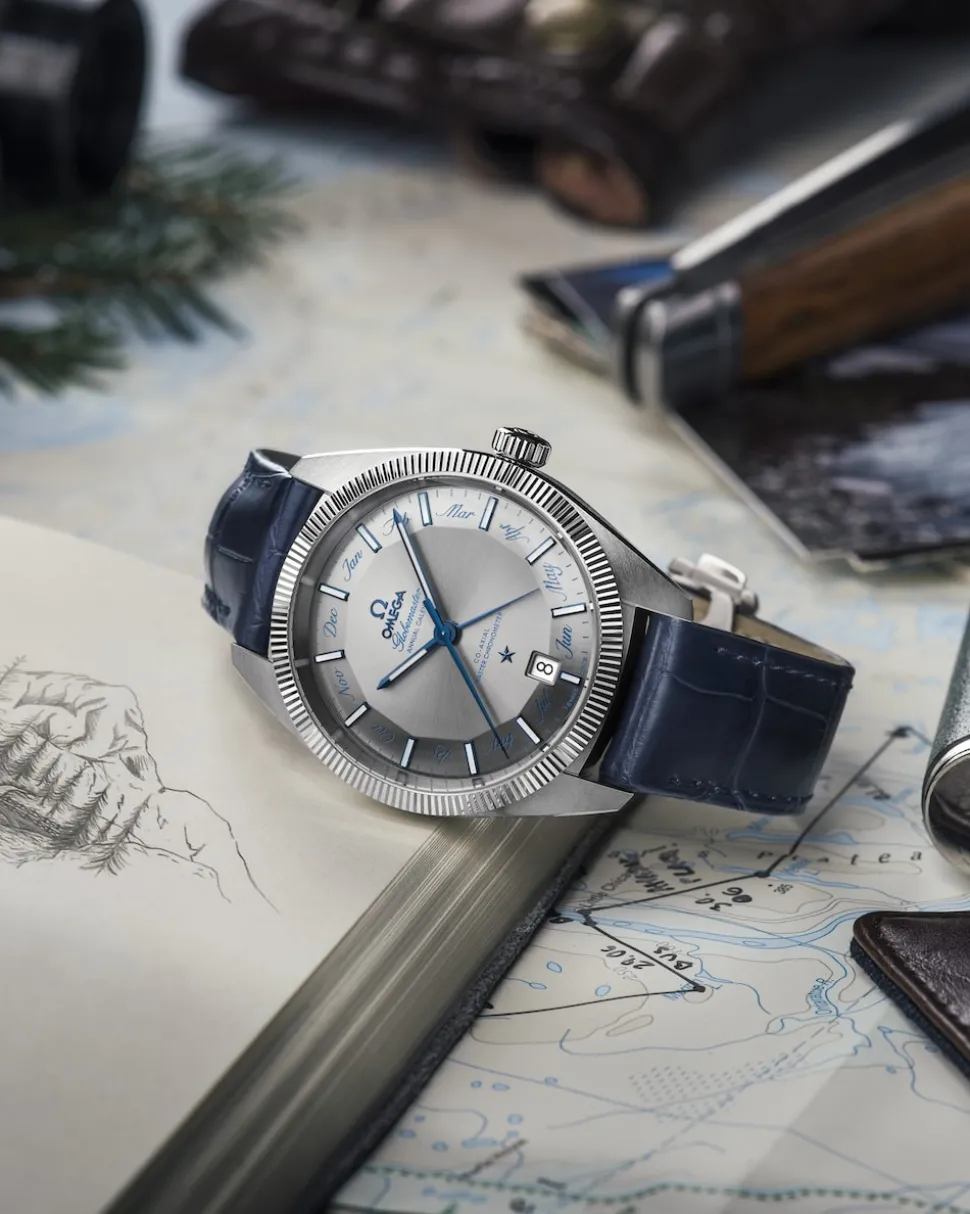 41 mm, Stahl mit Lederarmband