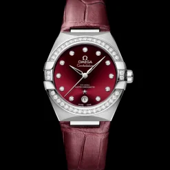 36 mm, Stahl mit Lederarmband