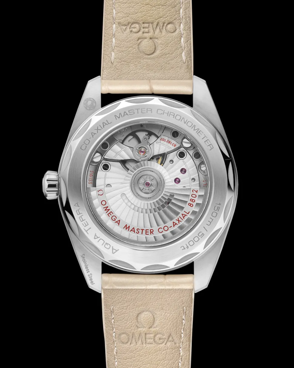 38 mm, Stahl mit Lederarmband