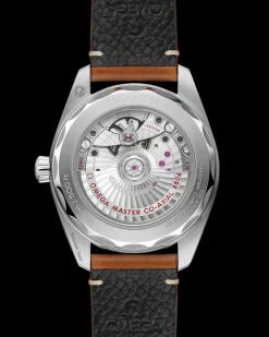38 mm, Stahl mit Lederarmband